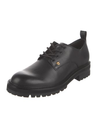 Versace Leather Derby Shoes