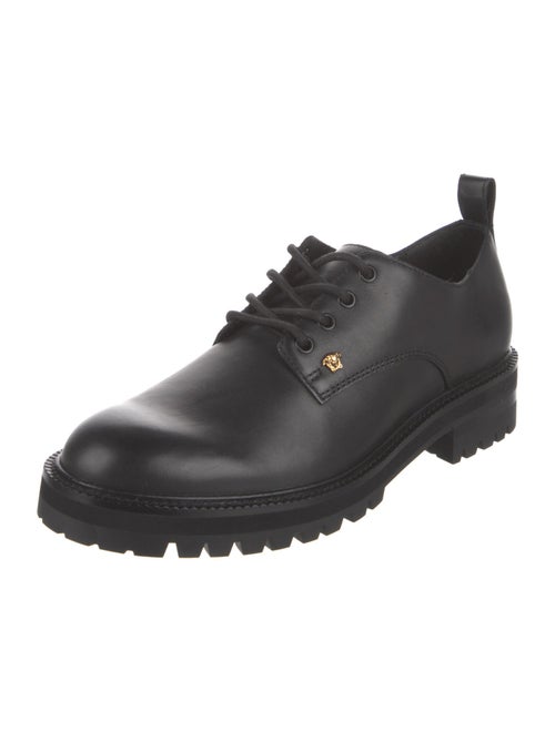 Versace Leather Derby Shoes