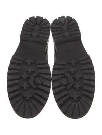 Versace Leather Derby Shoes