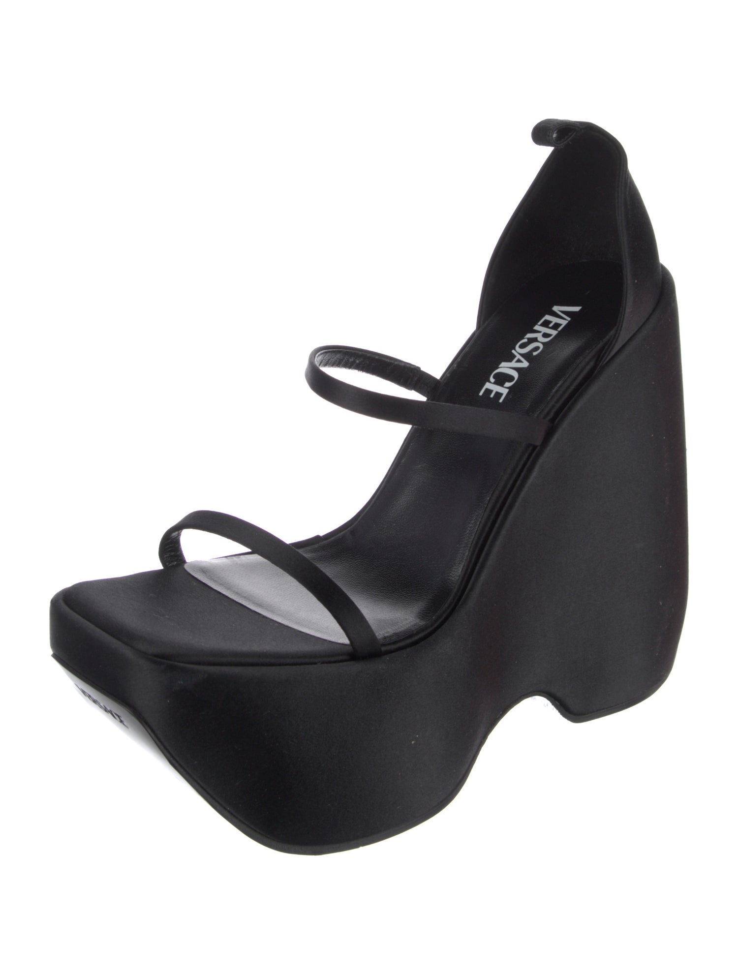 Versace Satin Slides