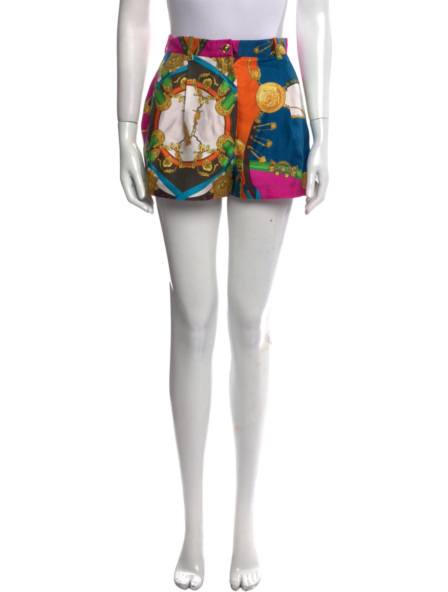 Versace Silk Mini Shorts