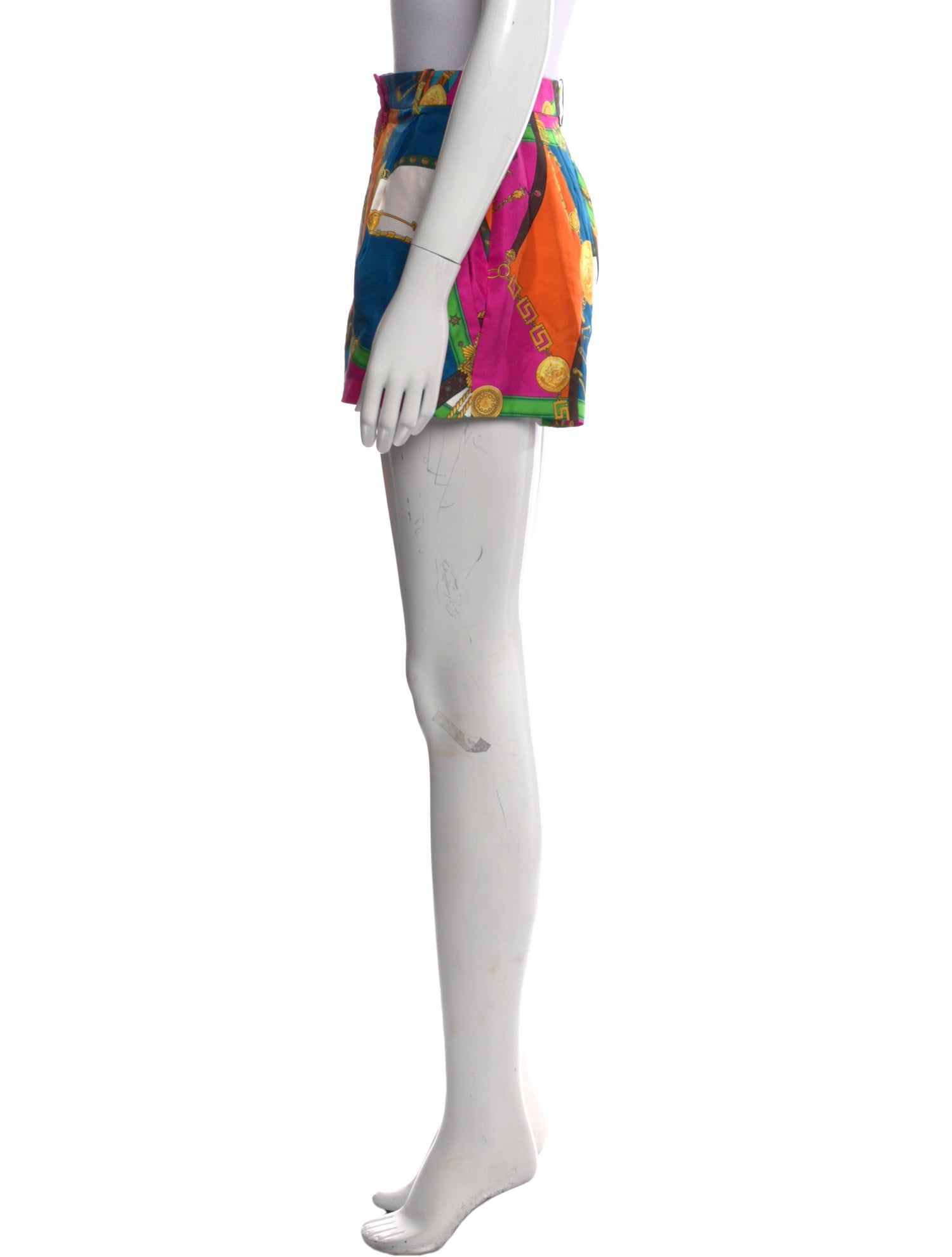 Versace Silk Mini Shorts