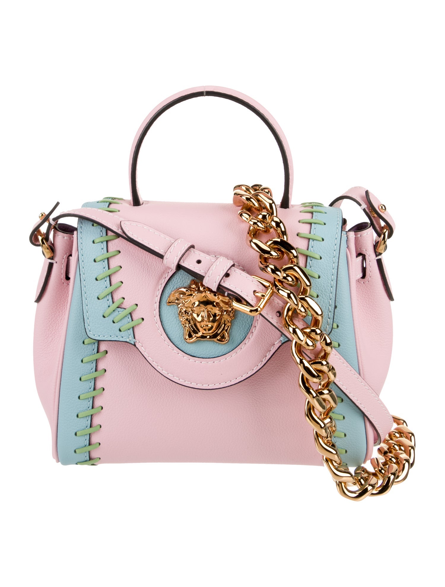 Versace Leather Top Handle Bag