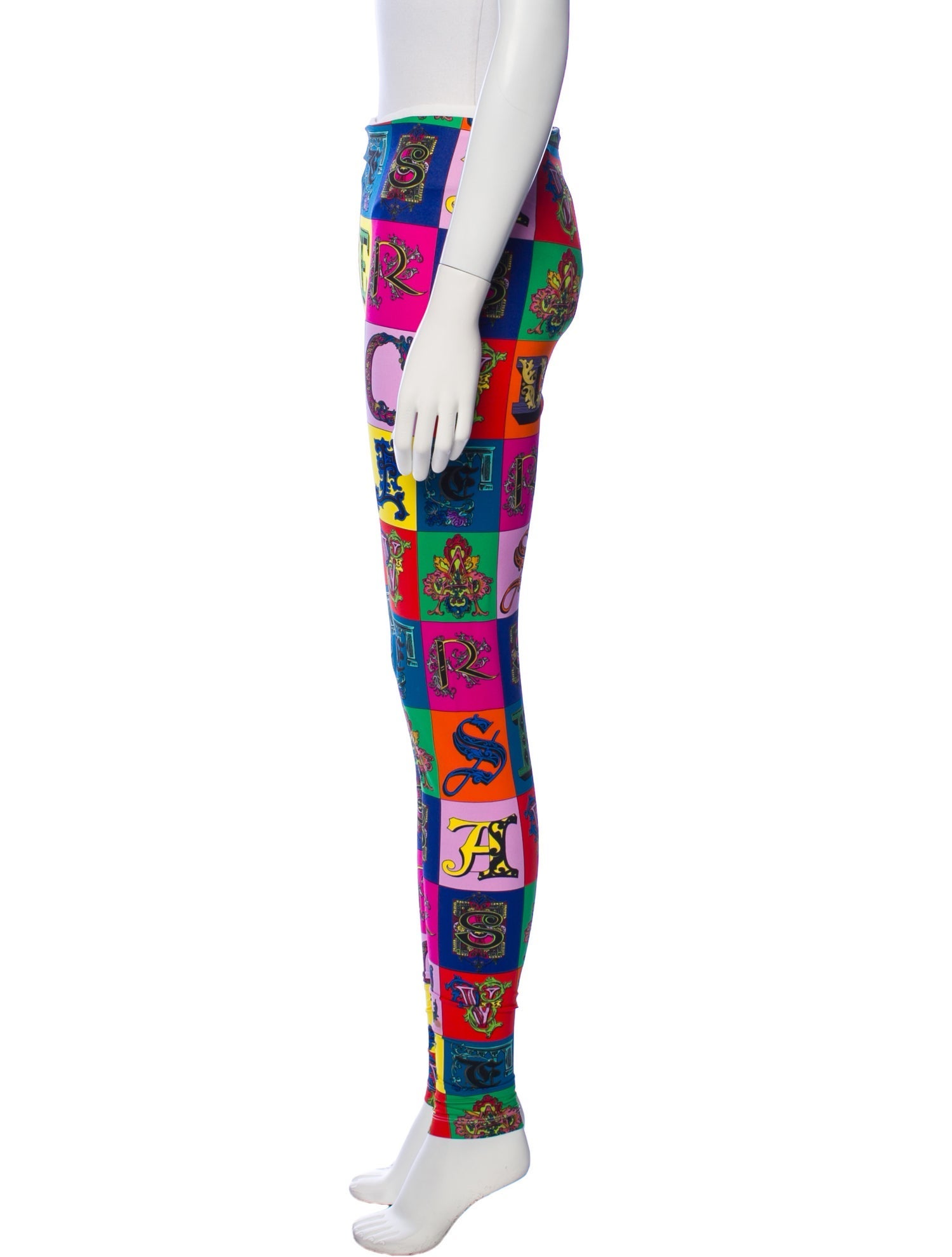 Versace Printed Skinny Leg Pants