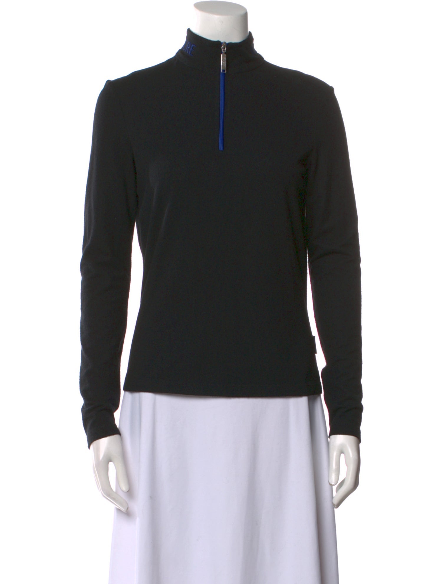 Versace Jeans Couture Mock Neck Long Sleeve Sweatshirt