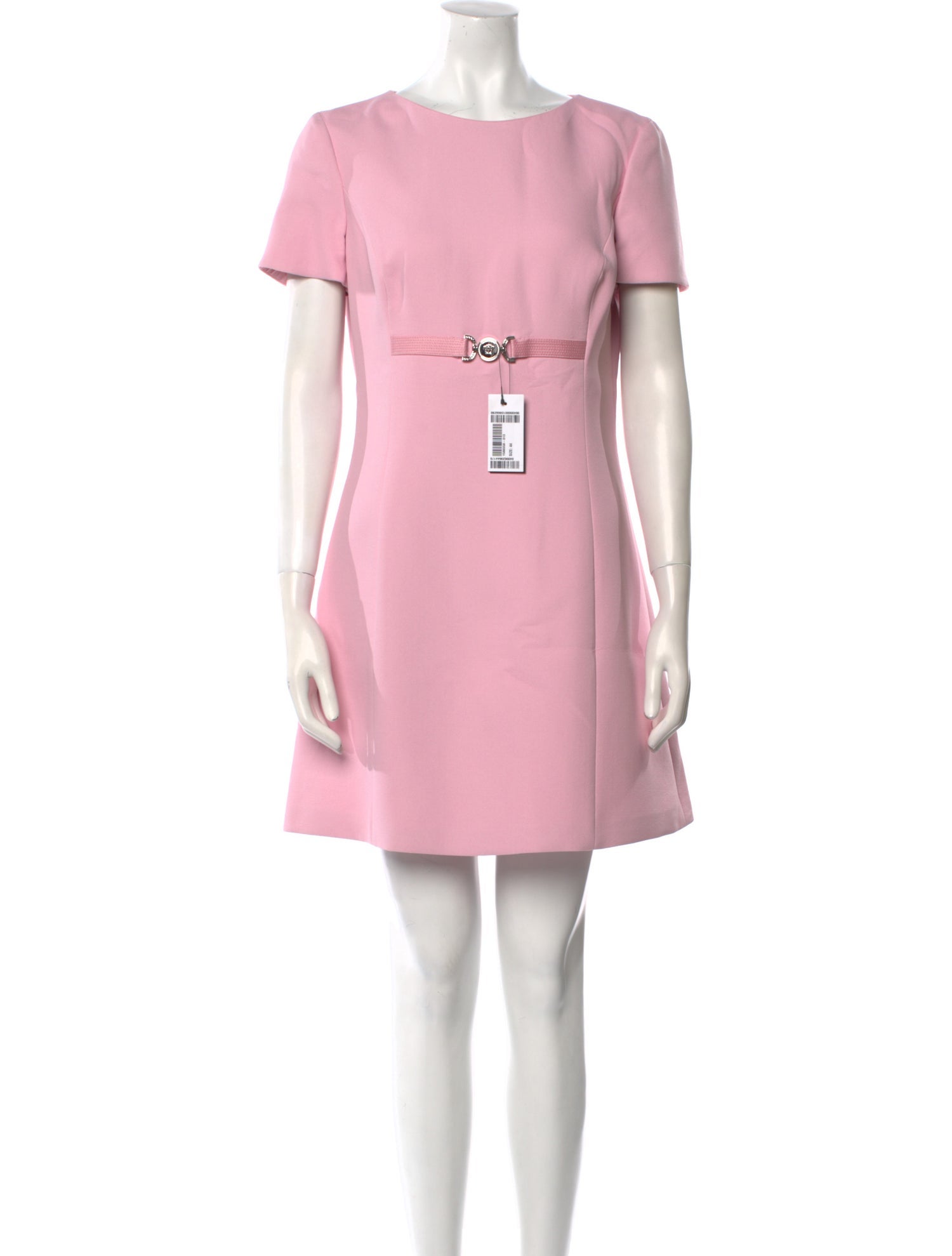 Versace Bateau Neckline Mini Dress w/ Tags