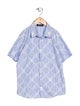Versace Versace Boys Printed Short Sleeve Button Up