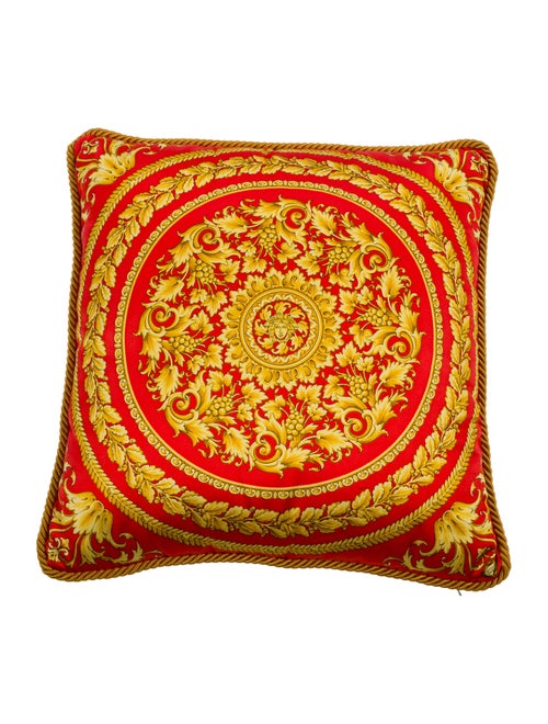 Versace Medusa Silk Throw Pillow