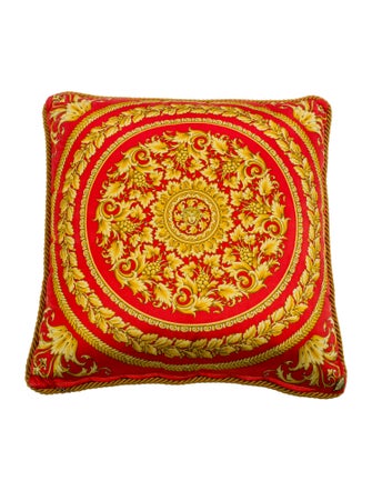 Versace Medusa Silk Throw Pillow