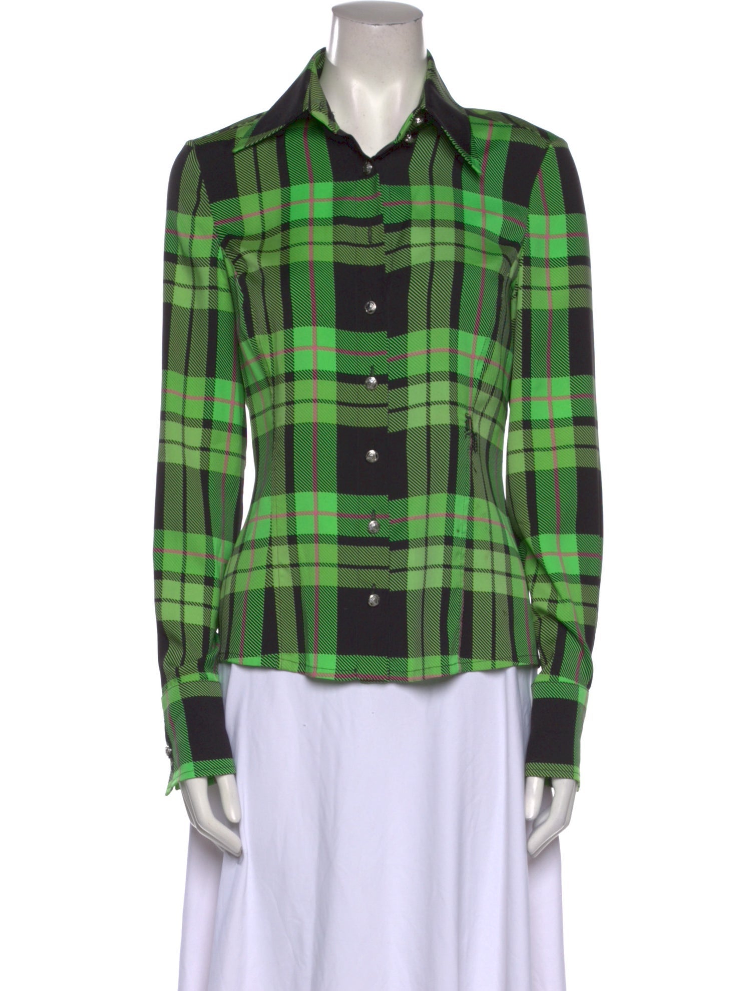 Versace Vintage 2000's Button-Up Top