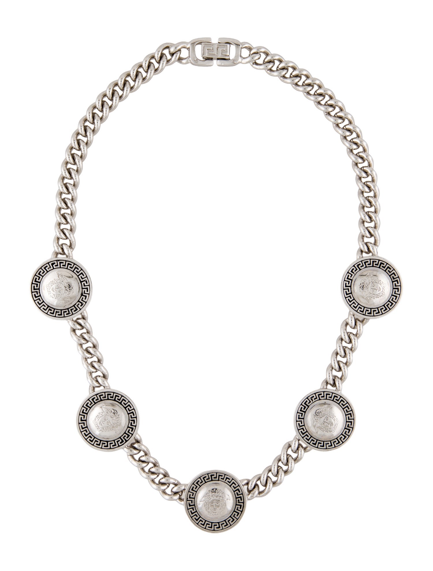 Versace Medusa Link Necklace