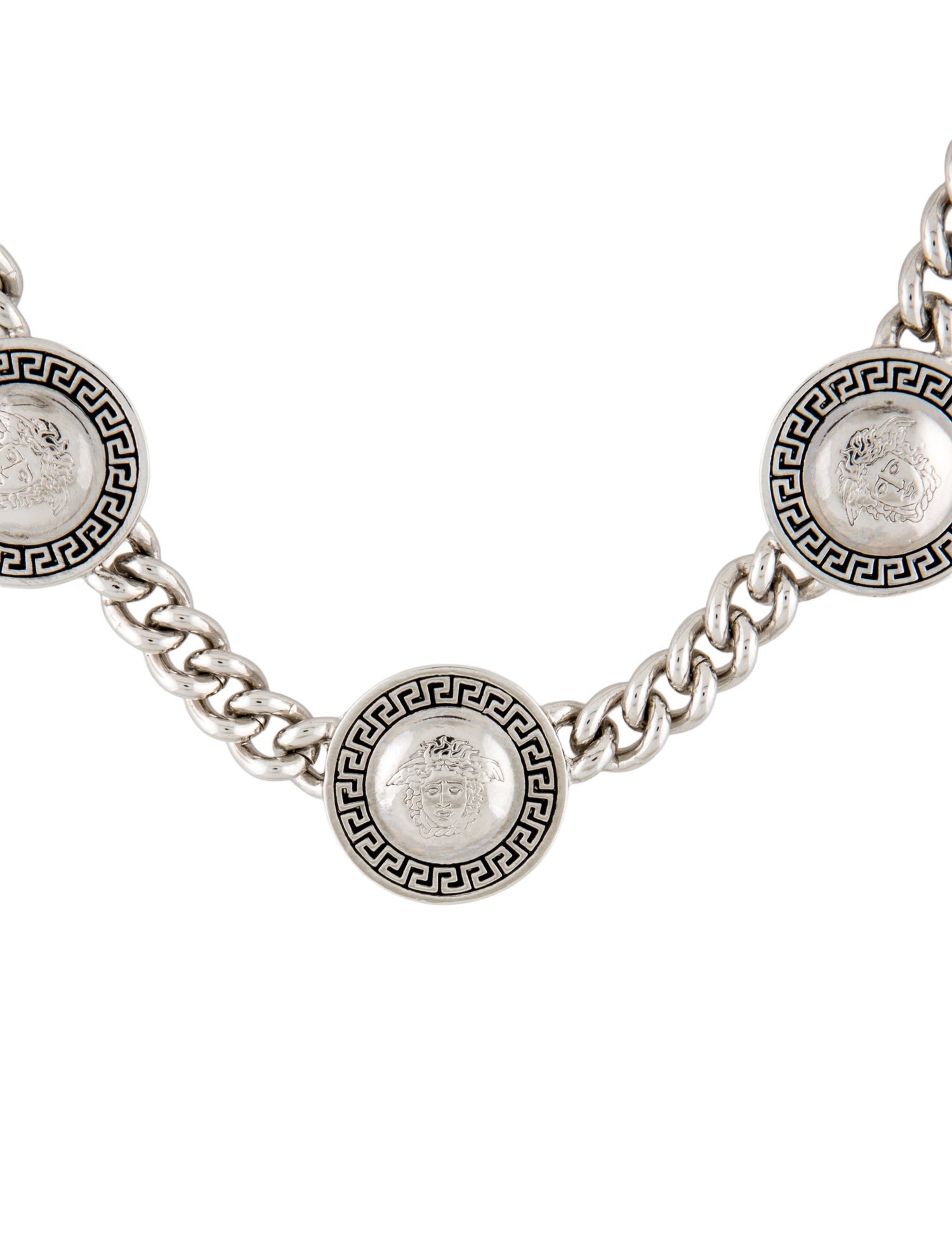Versace Medusa Link Necklace