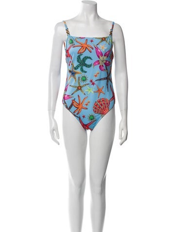 Versace Swimwear Printed One-Piece One Size