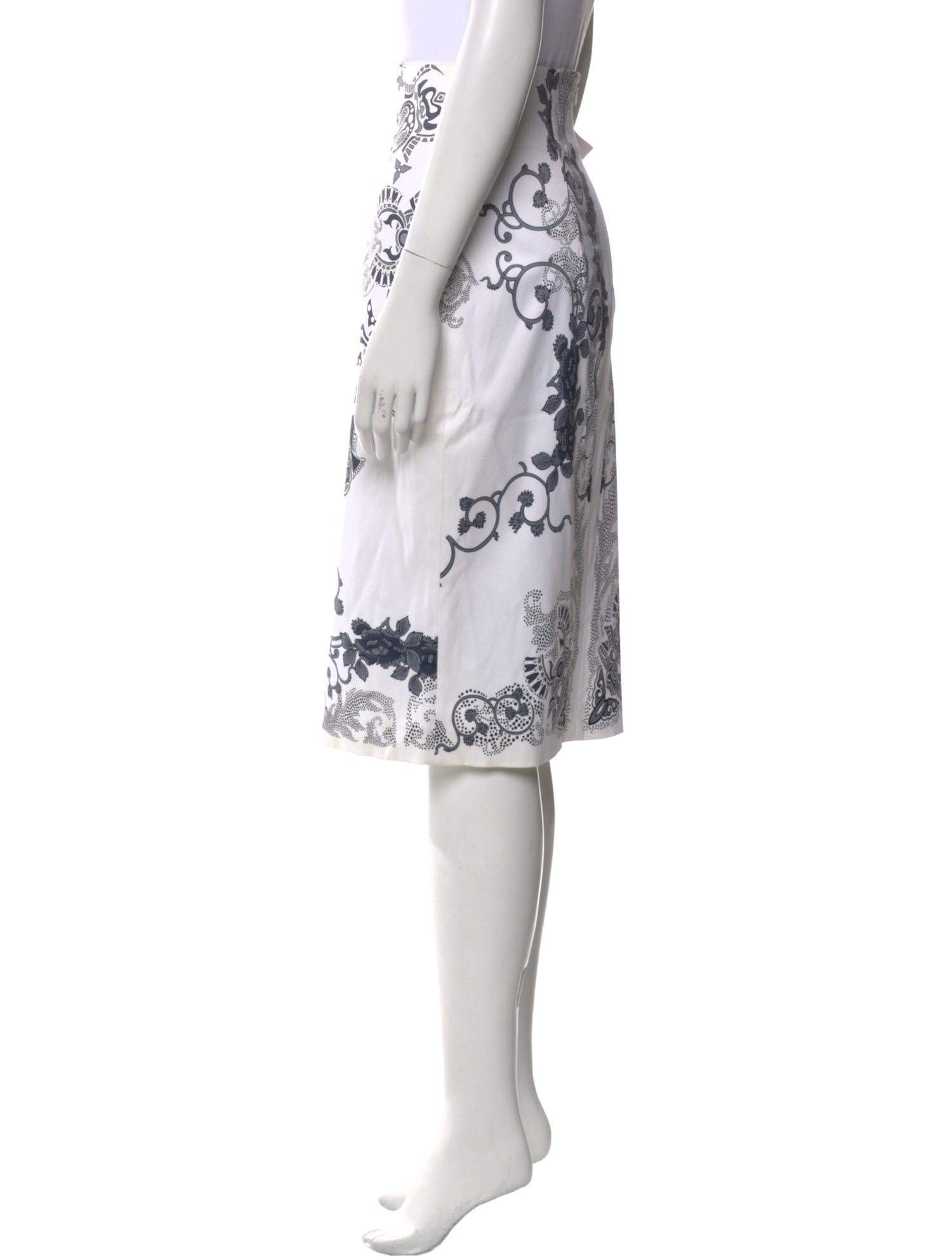 Versace Printed Knee-Length Skirt