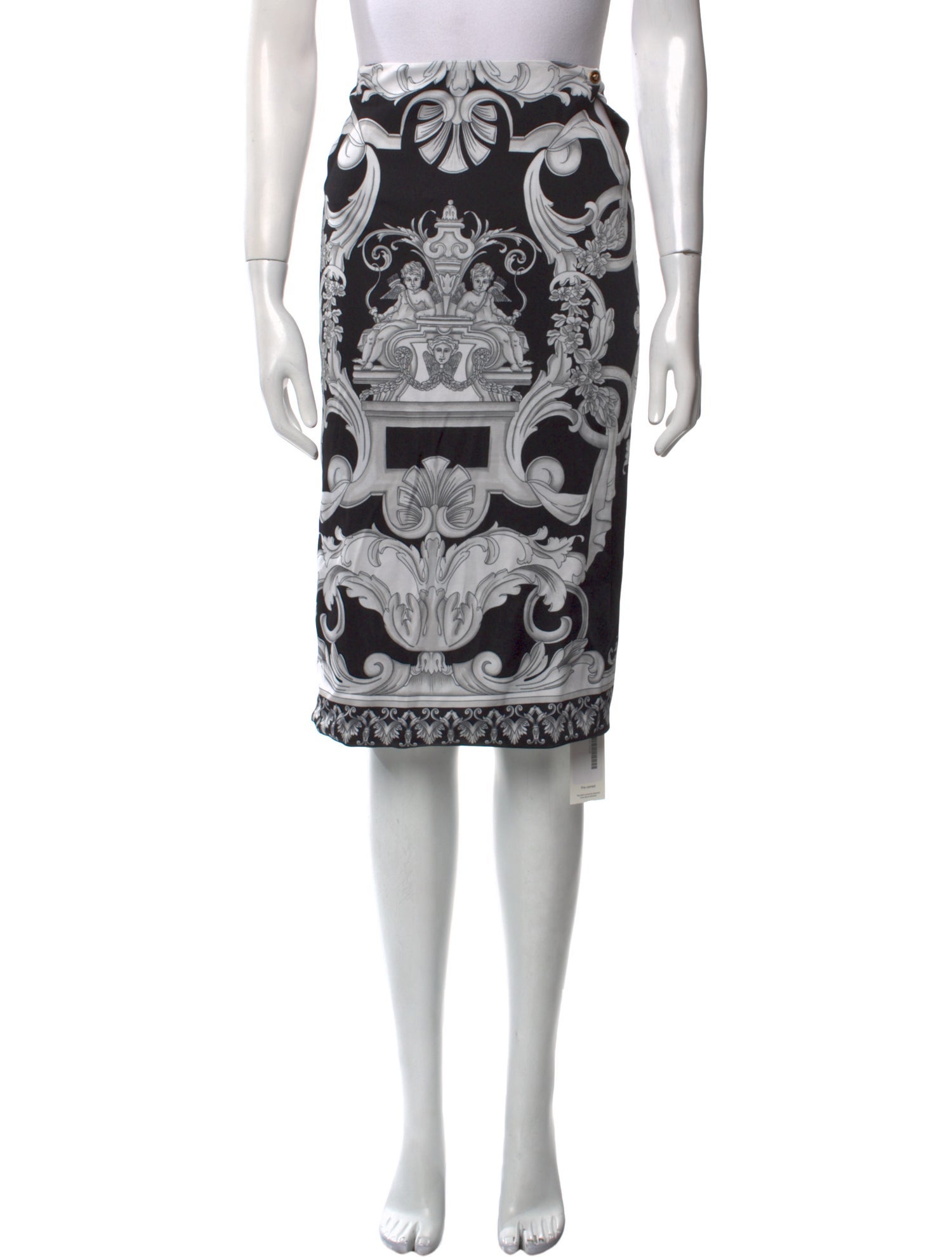 Versace Printed Knee-Length Skirt