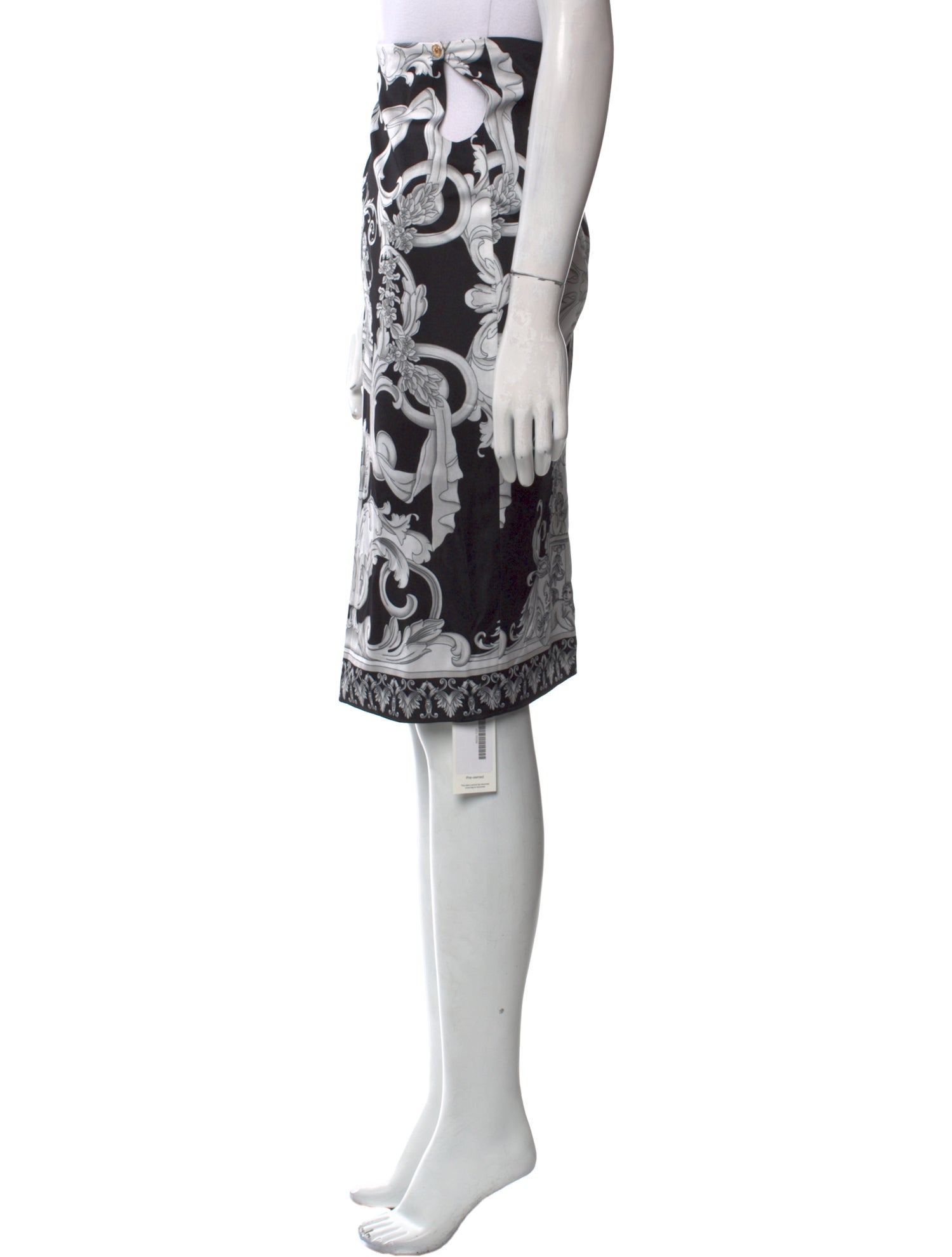 Versace Printed Knee-Length Skirt
