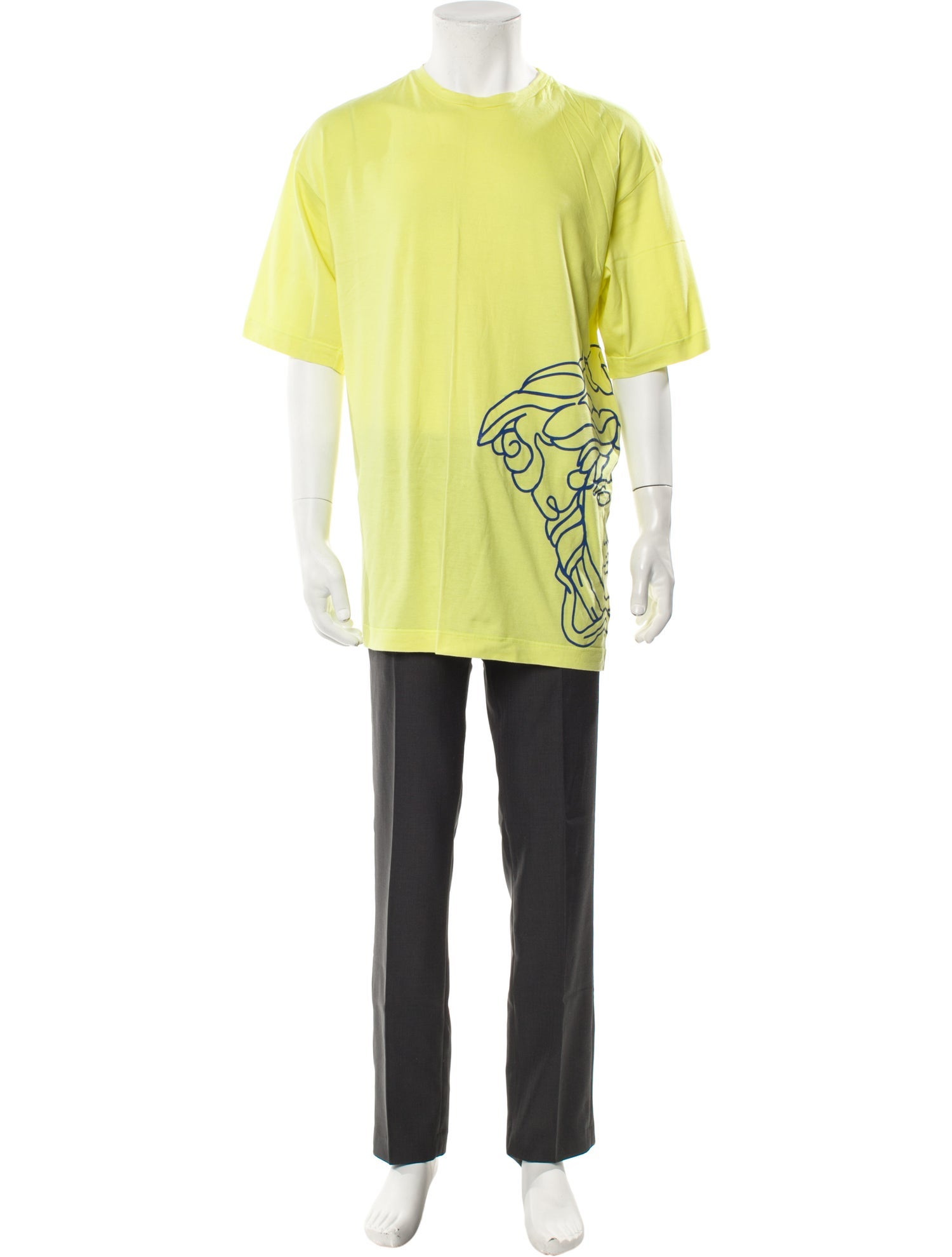 Versace Graphic Print Crew Neck T-Shirt