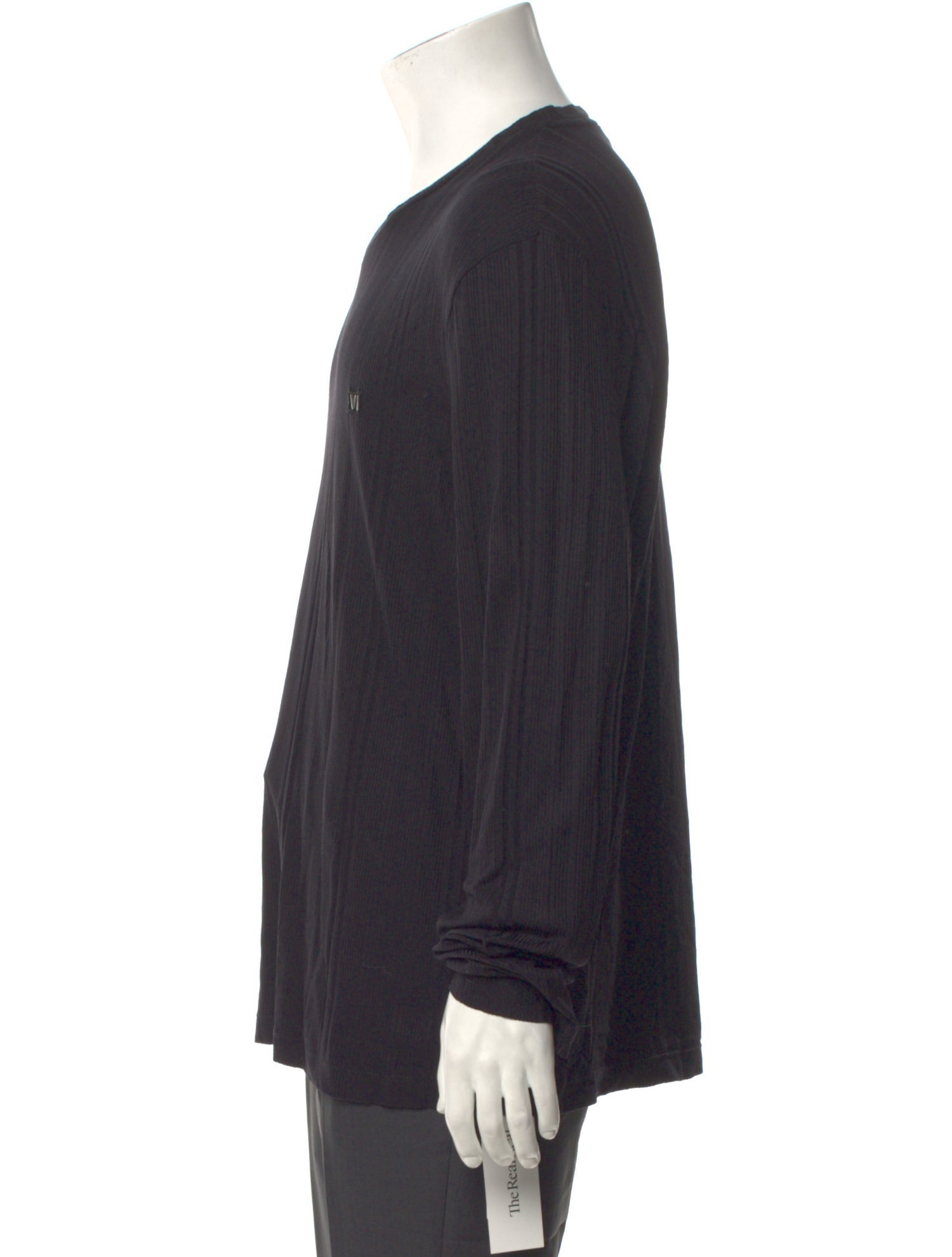 Versace Collection V-Neck Long Sleeve Henley