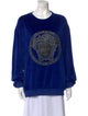 Versace Velvet Graphic Print Sweatshirt