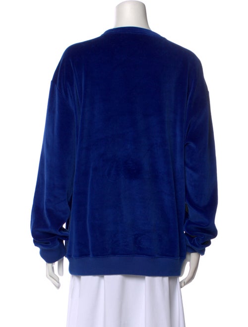Versace Velvet Graphic Print Sweatshirt