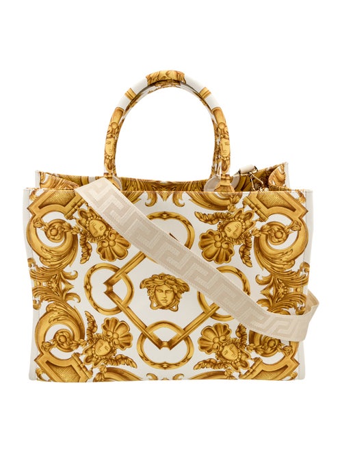 Versace Canvas Messenger Bag