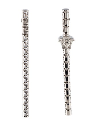 Versace La Medusa Greca Drop Earrings