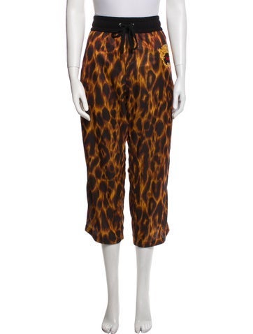 Versace Pants Animal Print Straight Leg XL