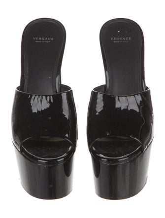 Versace Patent Leather Slides