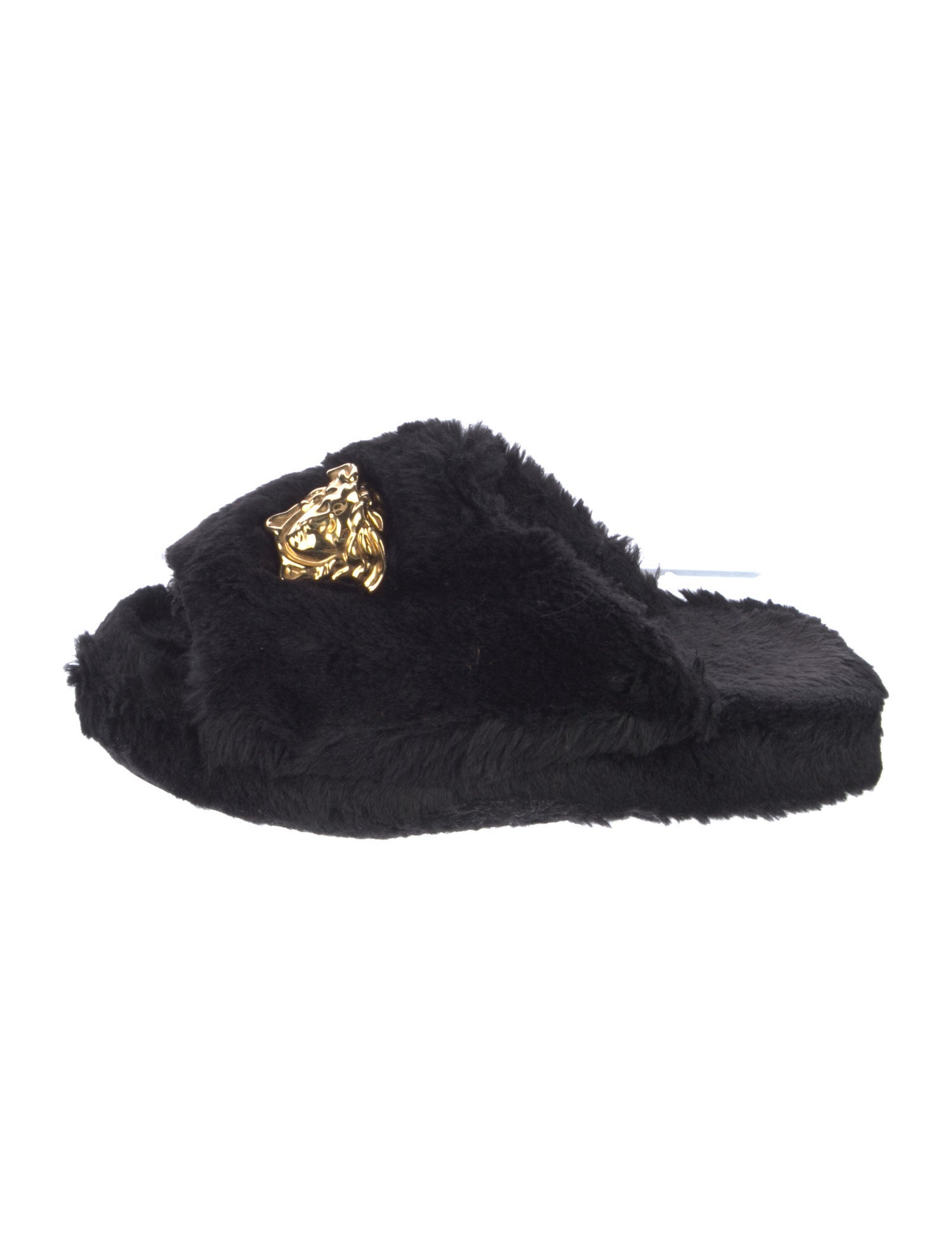 Versace Faux Fur Slides