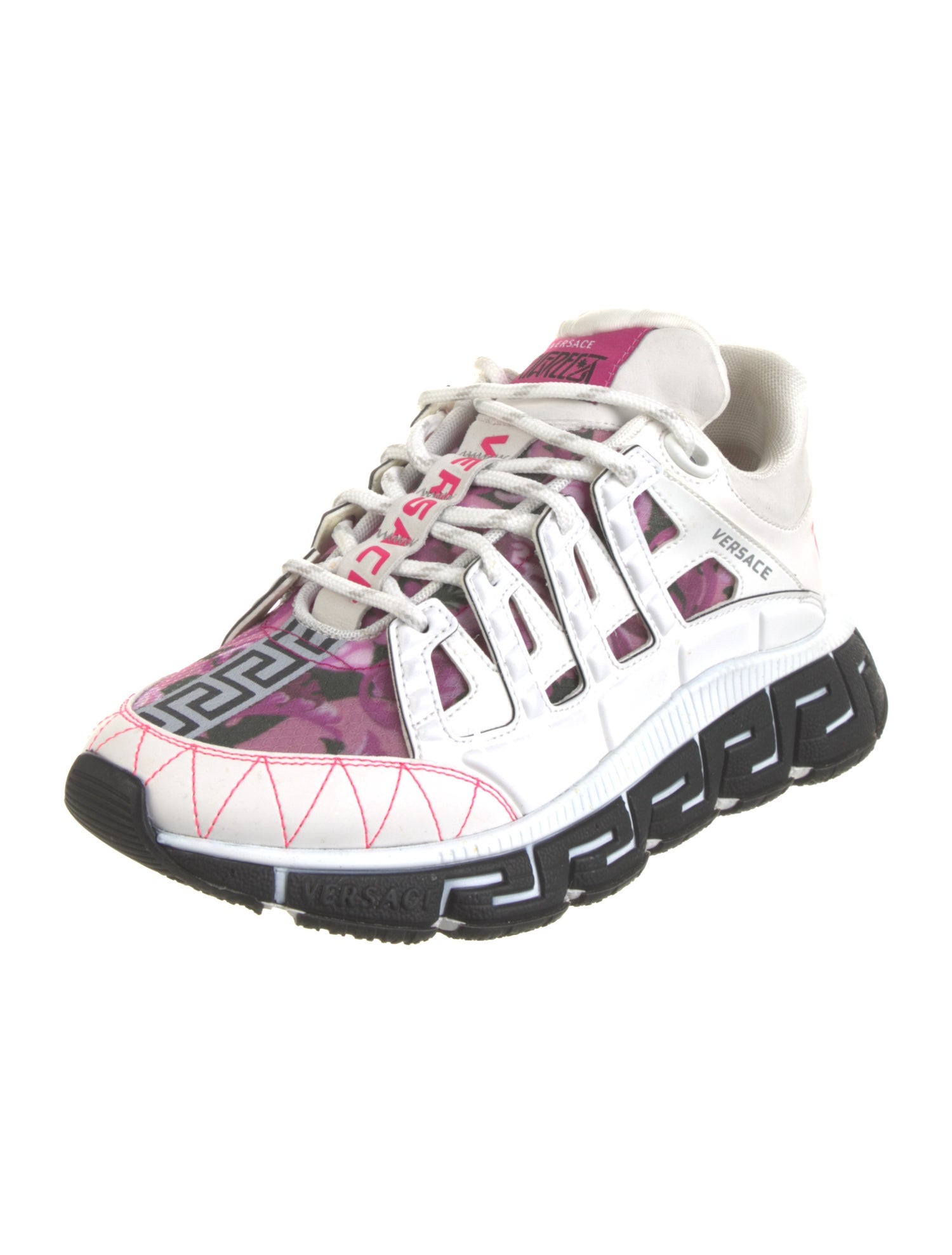 Versace Medusa Insignia Leather Sneakers