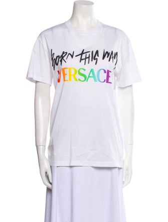 Versace Graphic Print Crew Neck T-Shirt