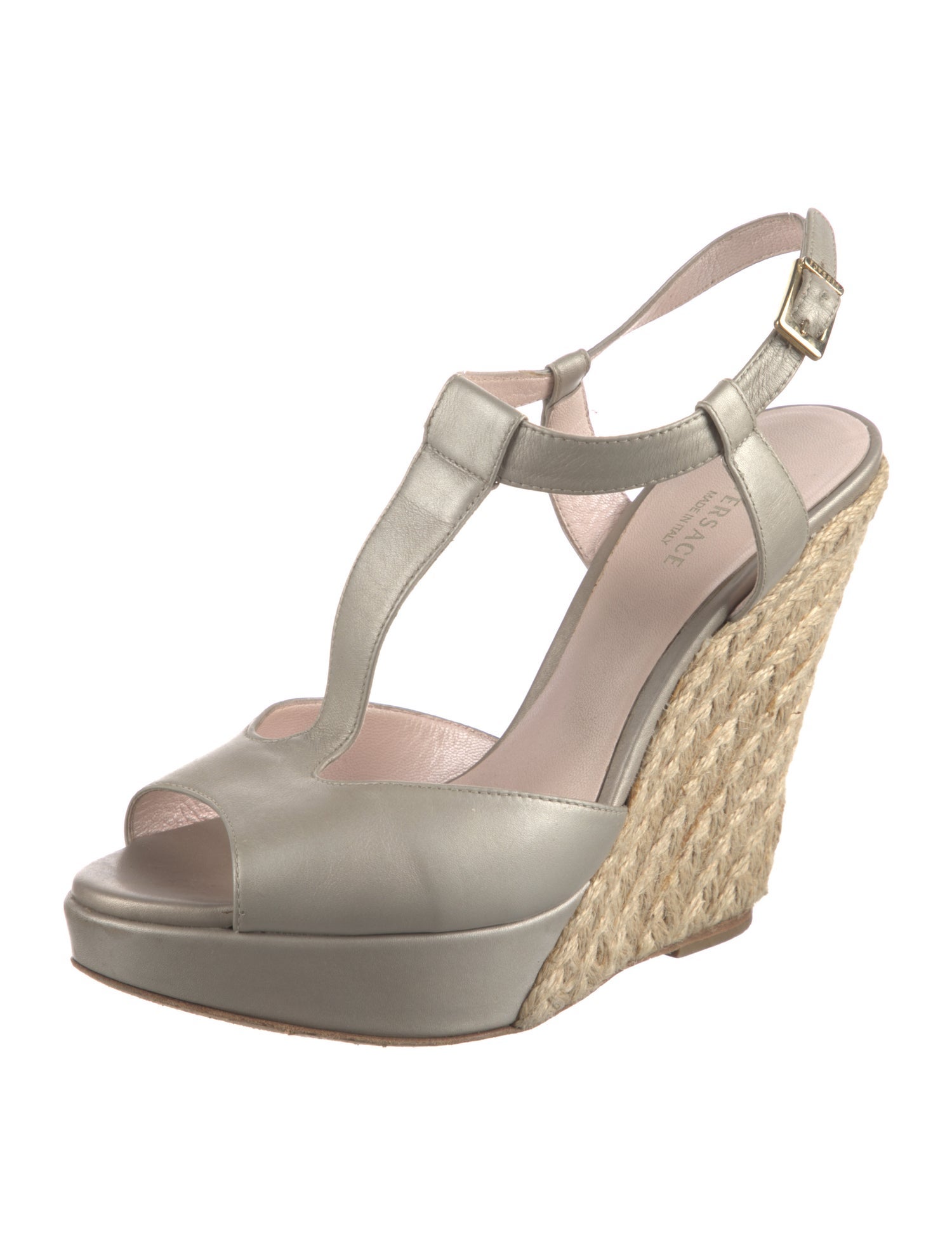 Versace Leather Espadrilles