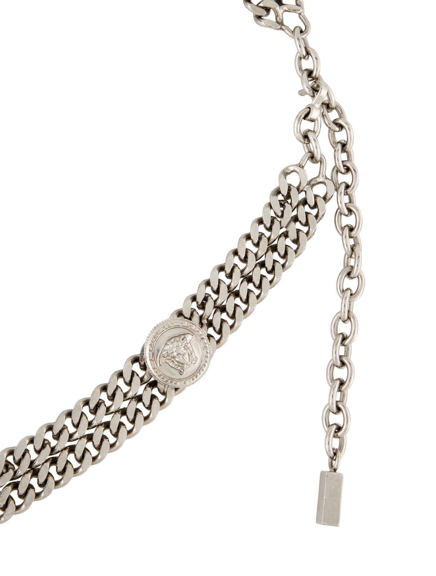 Versace Skinny Metal Waist Belt