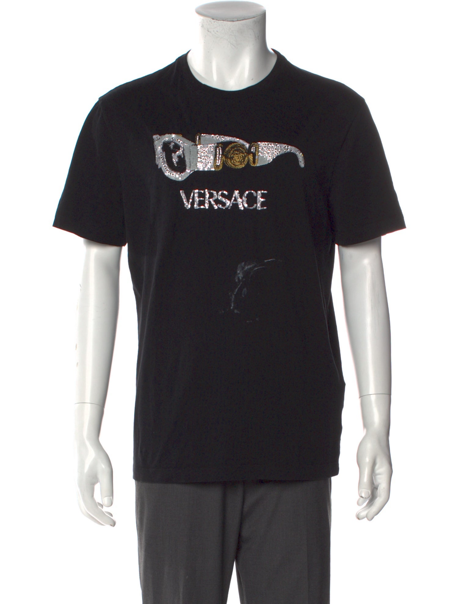 Versace Graphic Print Crew Neck T-Shirt