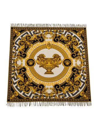 Versace La Coupe Des Dieux Wool Throw Blanket