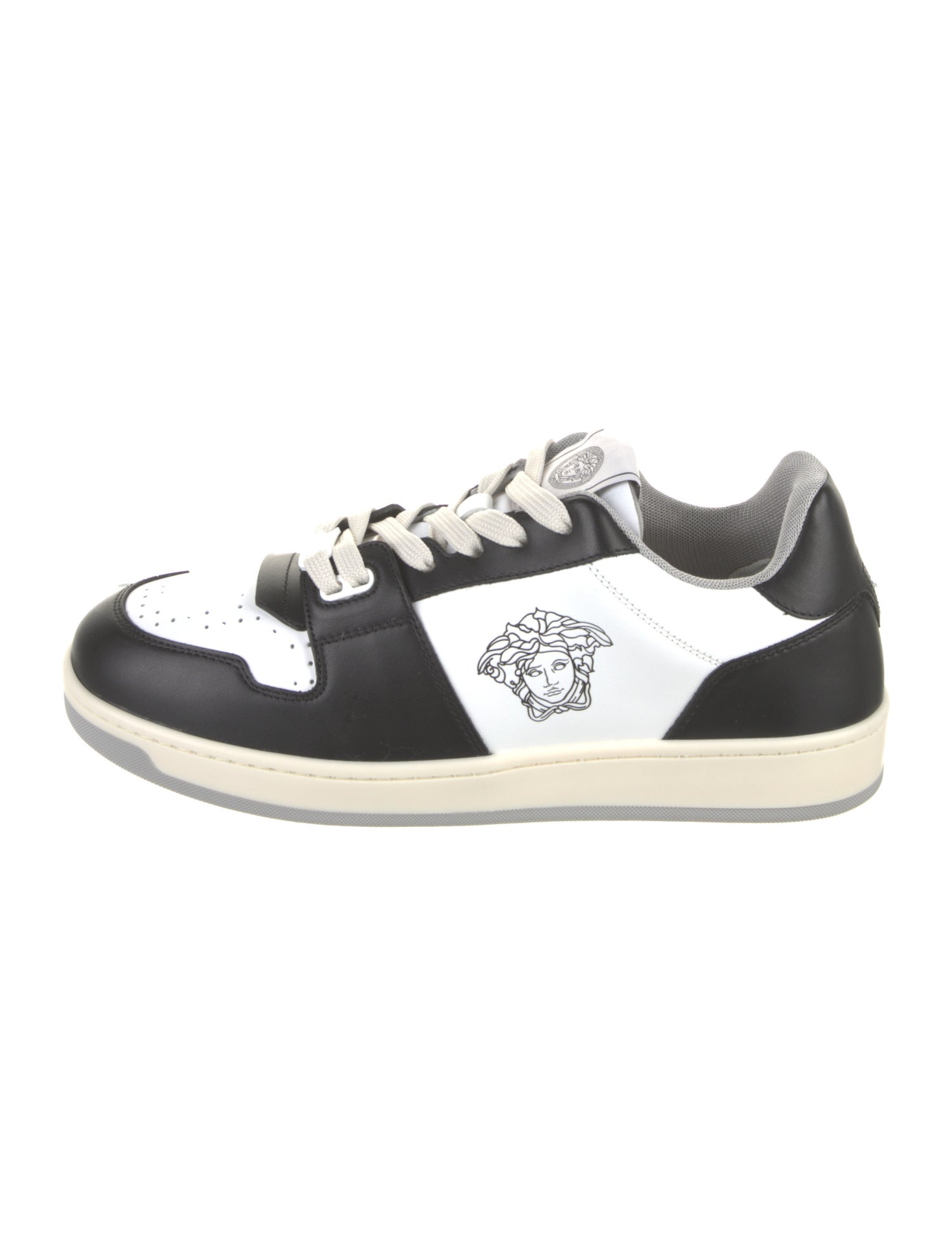 Versace Medusa Insignia Leather Sneakers