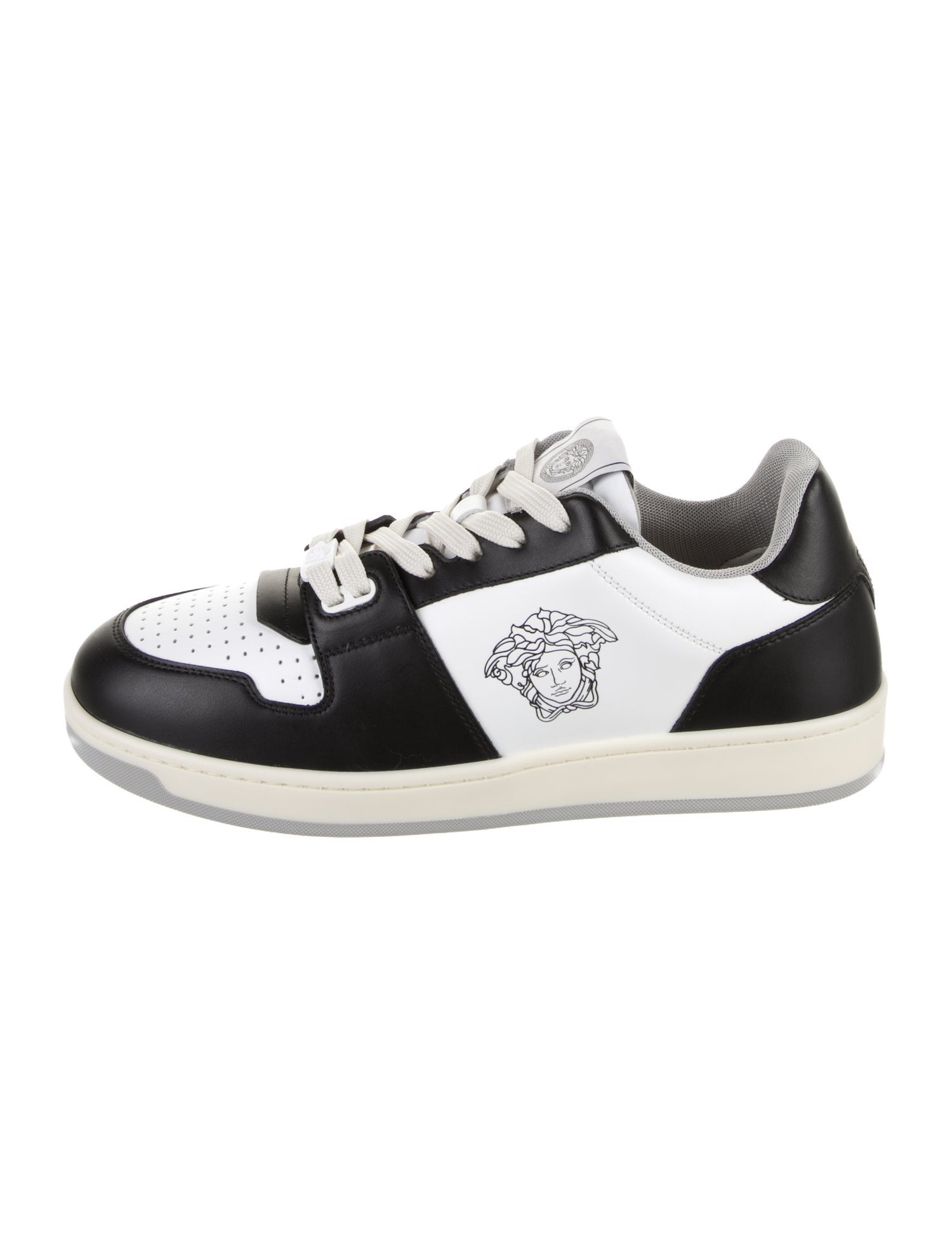 Versace Medusa Insignia Leather Sneakers