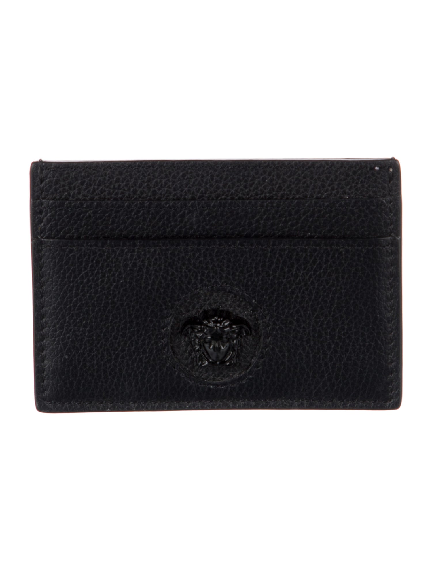 Versace Medusa Insignia Leather Card Holder