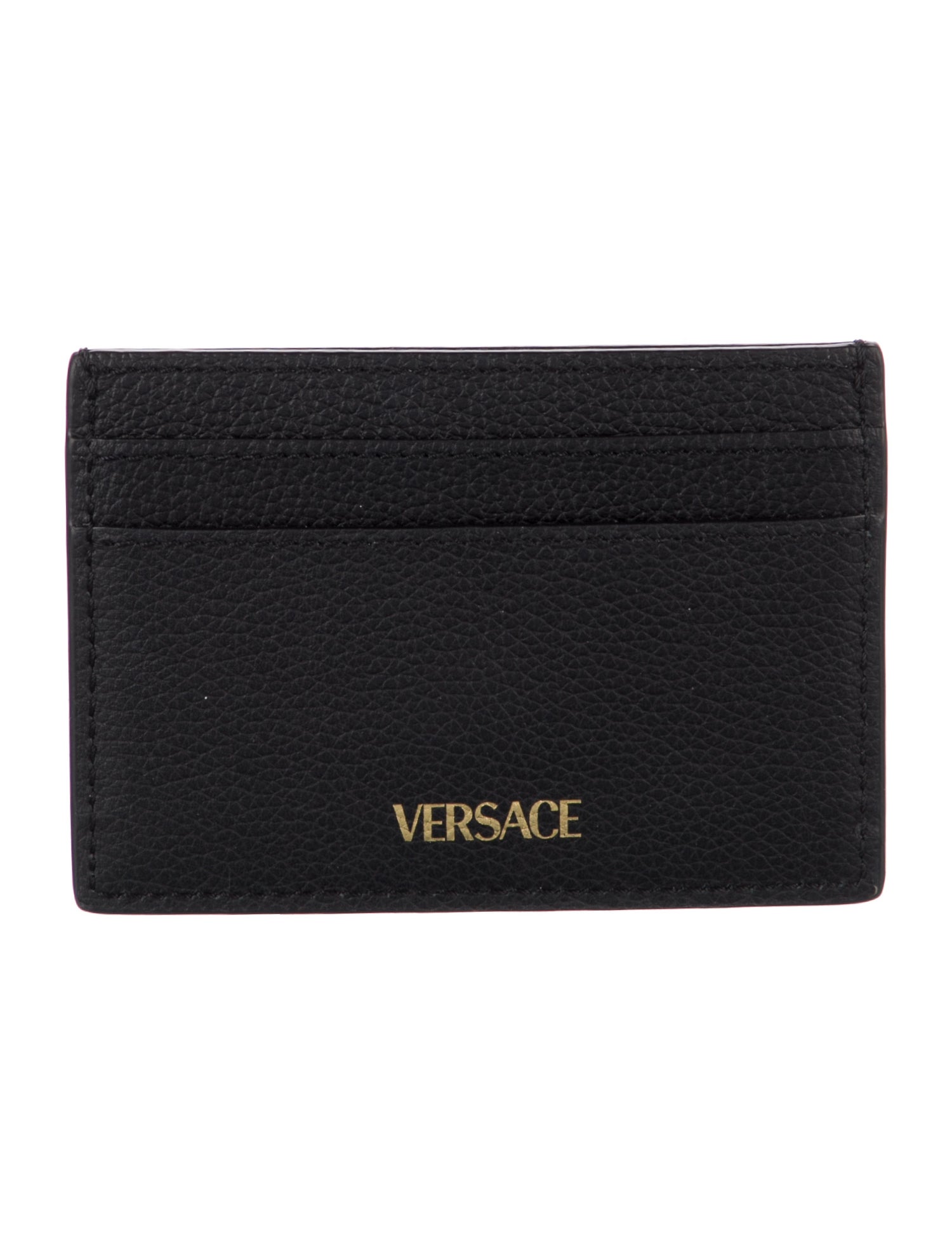 Versace Medusa Insignia Leather Card Holder