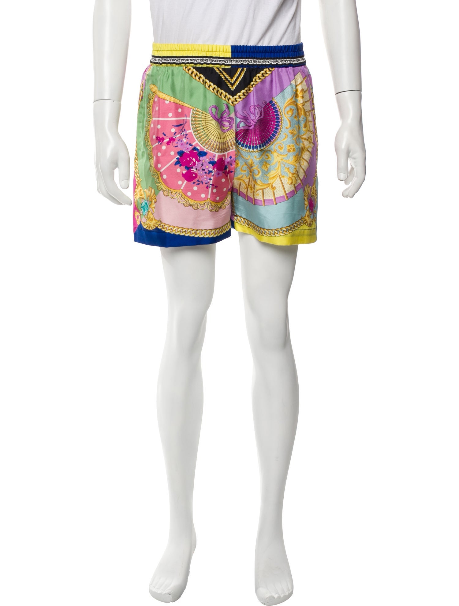 Versace Silk Jogger Shorts