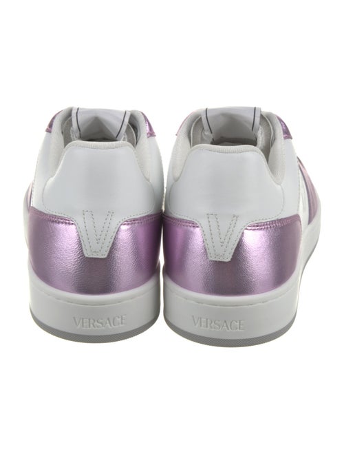 Versace Leather Colorblock Pattern Sneakers