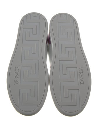 Versace Leather Colorblock Pattern Sneakers