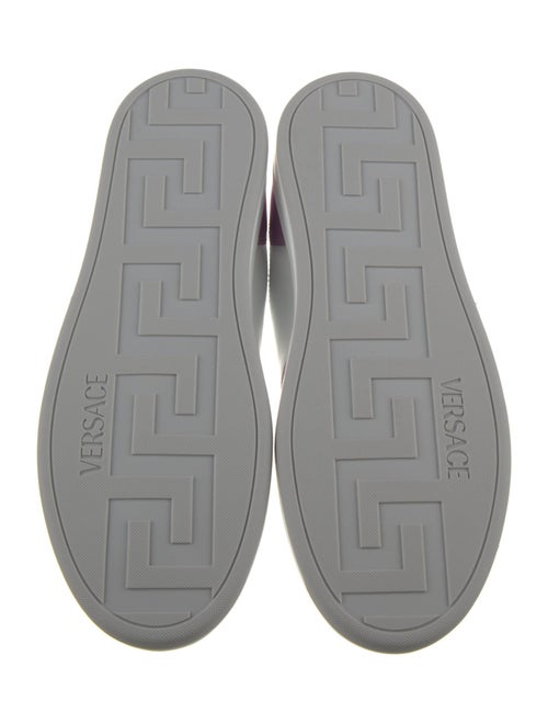 Versace Leather Colorblock Pattern Sneakers