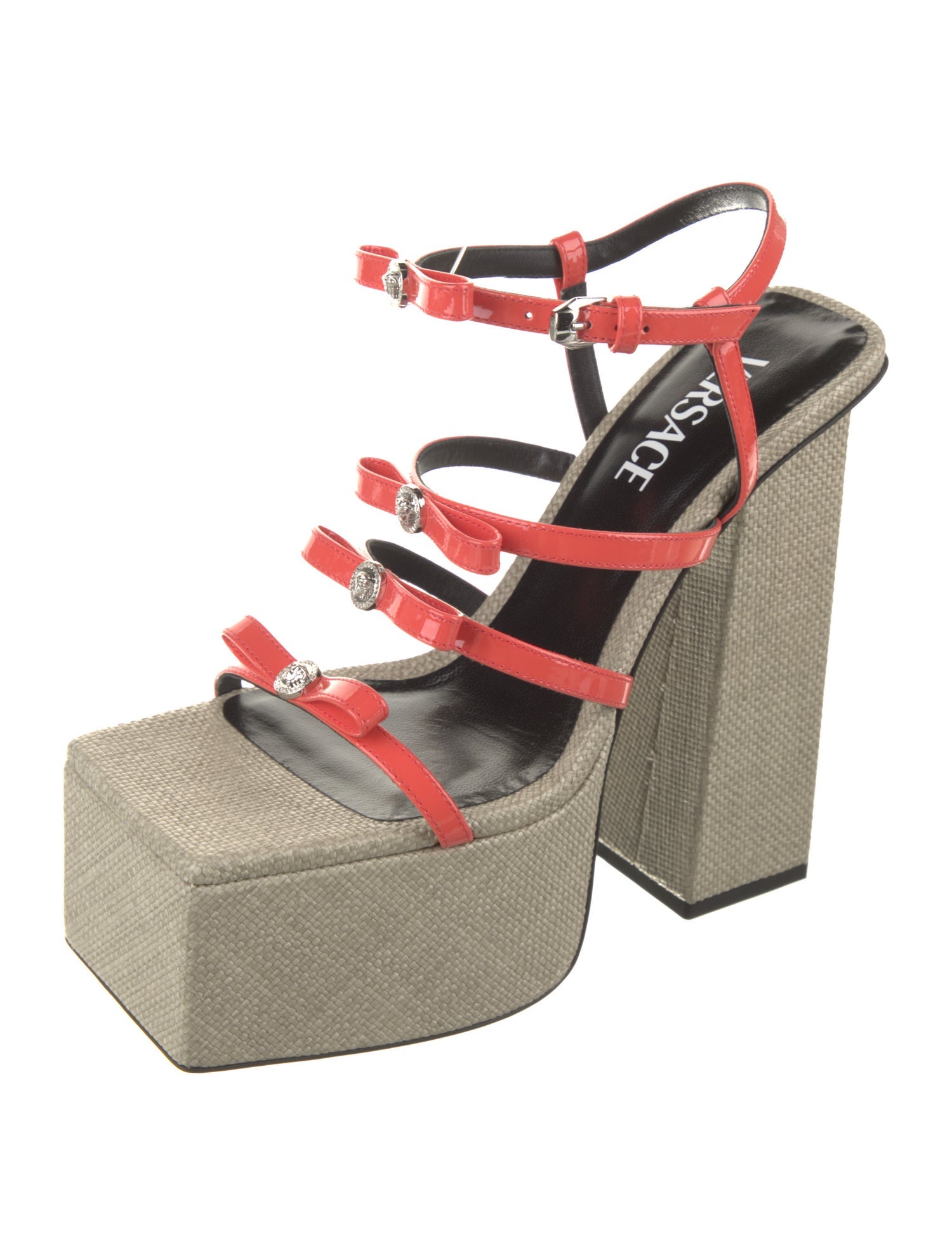 Versace Leather Espadrilles