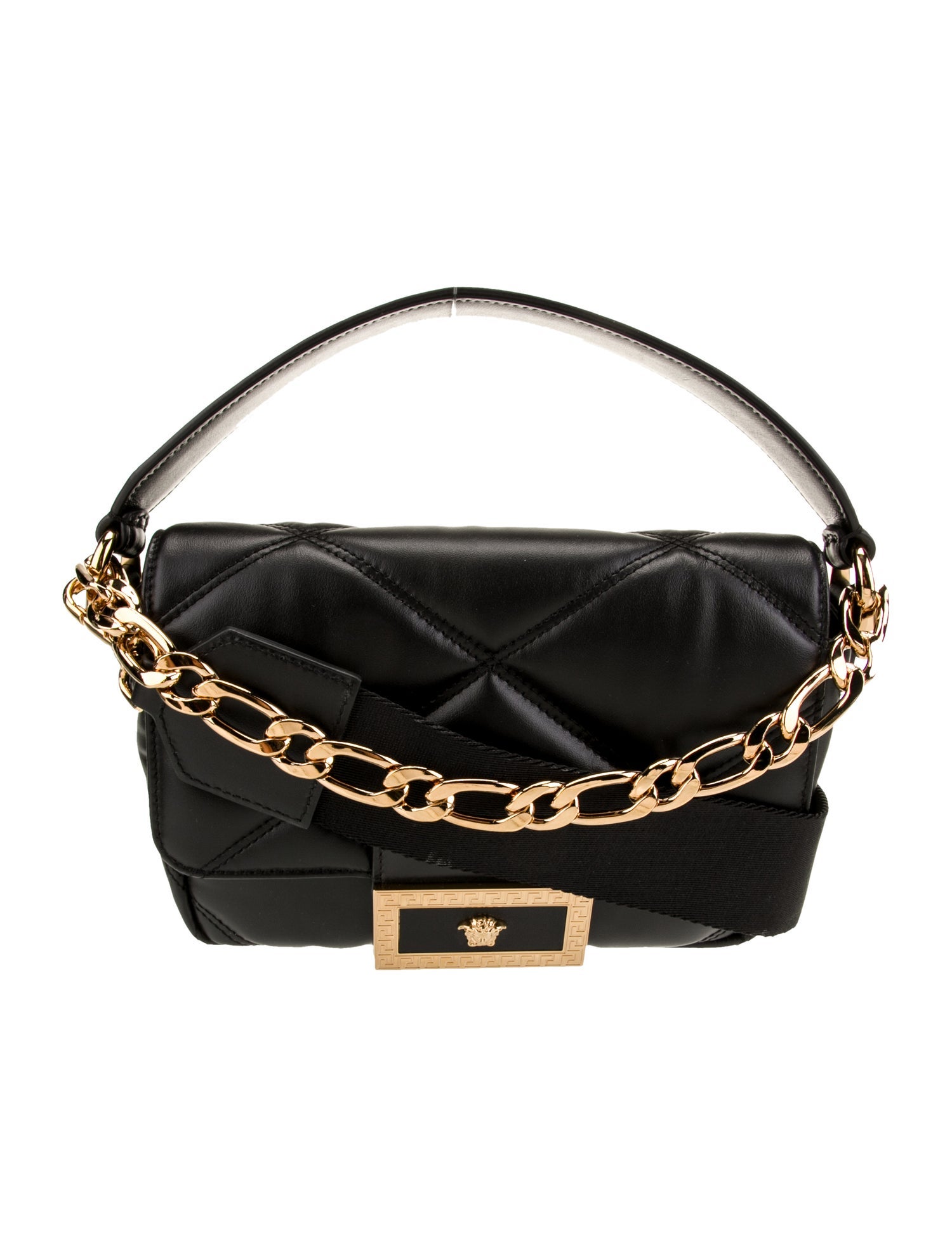 Versace Leather Top Handle Bag
