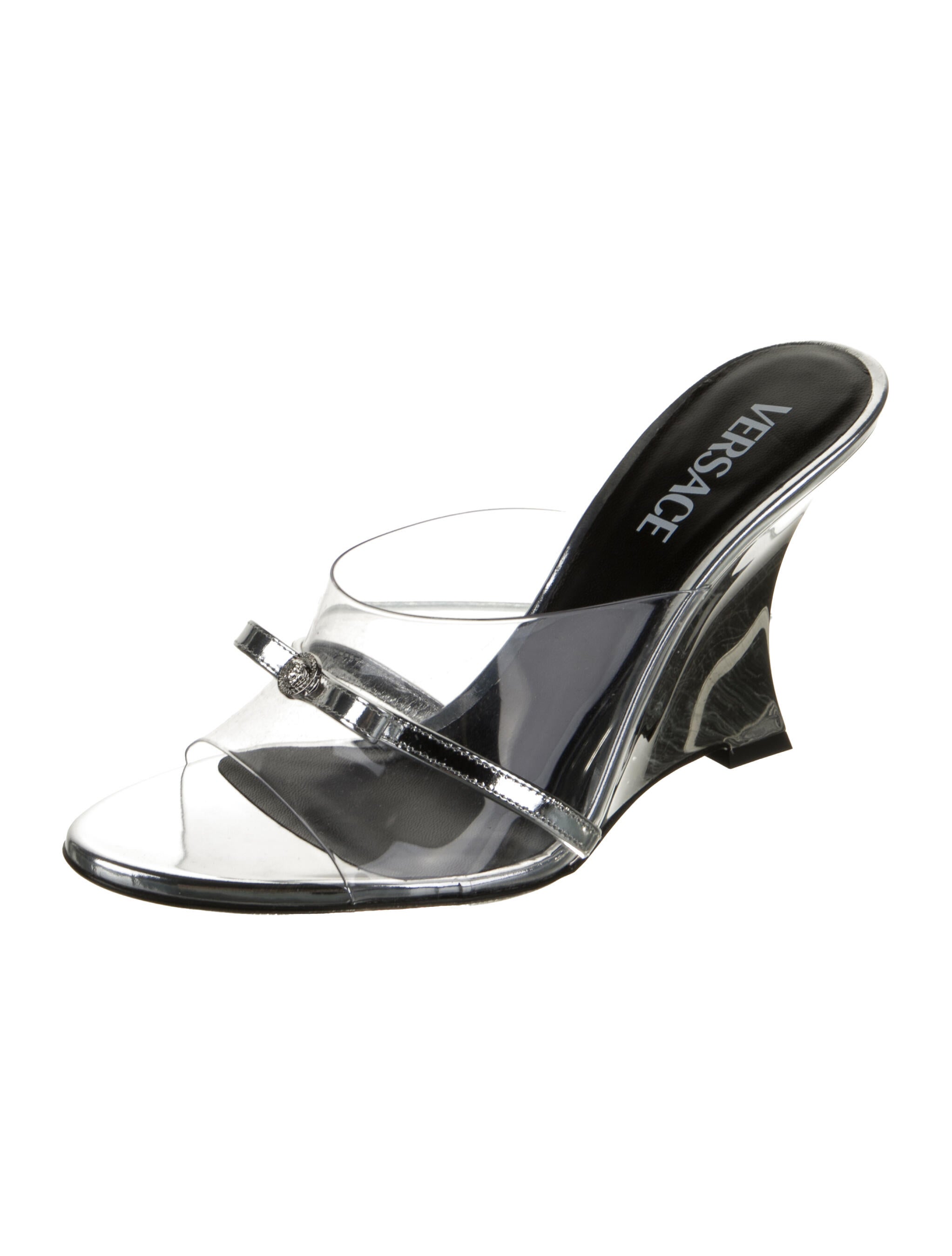 Versace PVC Bow Accents Slides