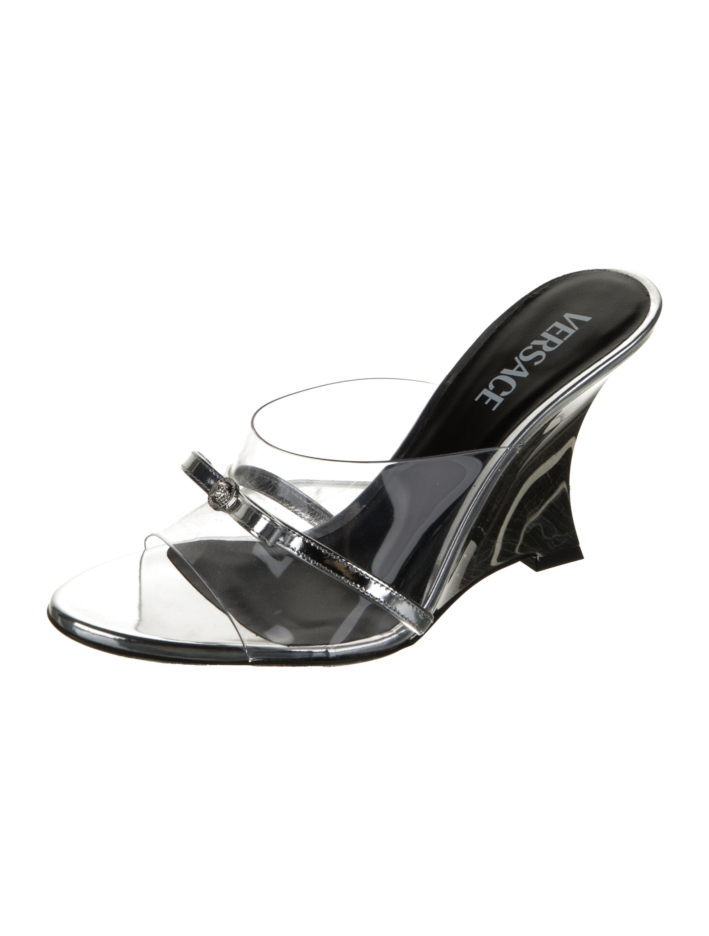 Versace PVC Bow Accents Slides