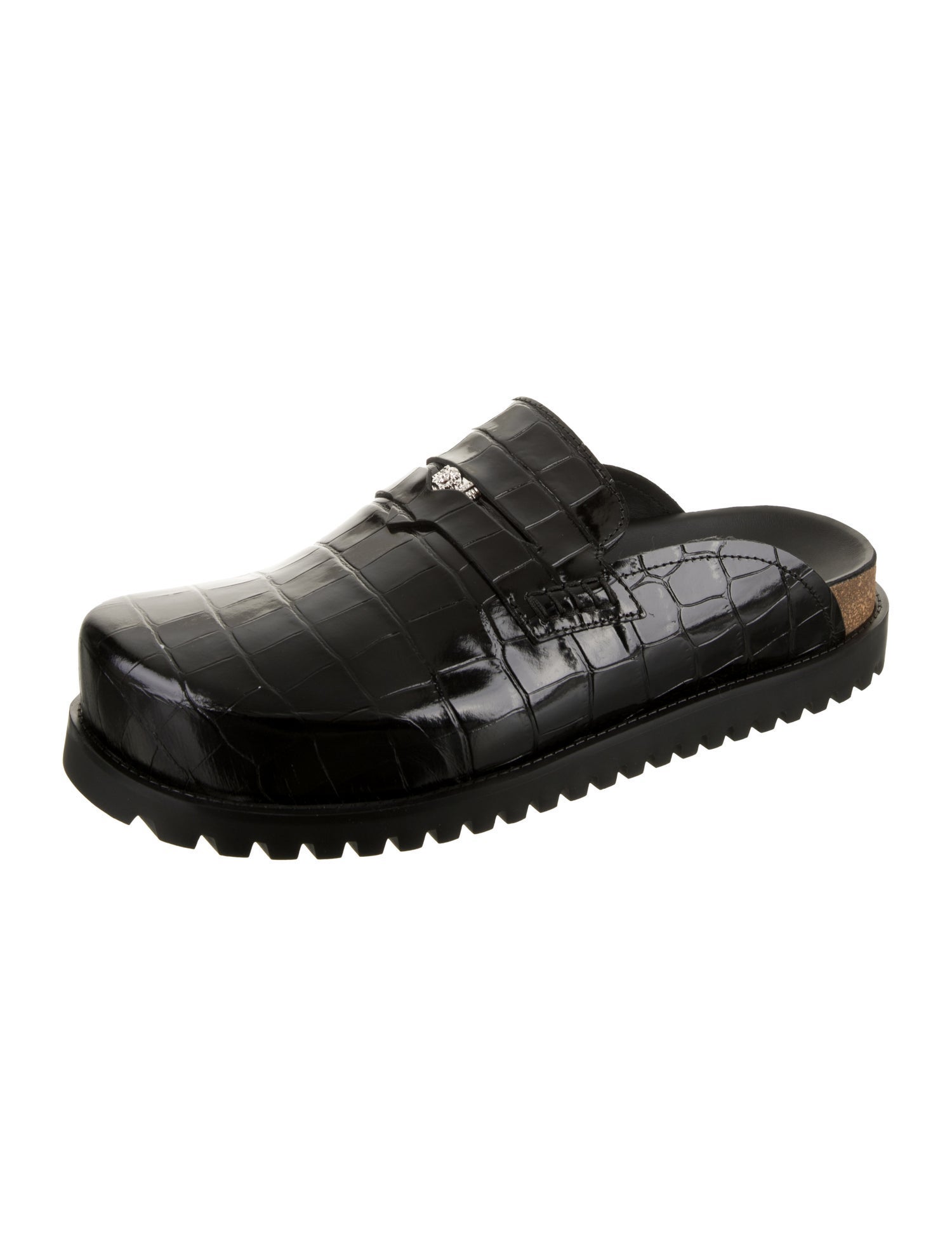 Versace Leather Slippers