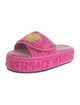 Versace Medusa Insignia Terry Cloth Espadrilles