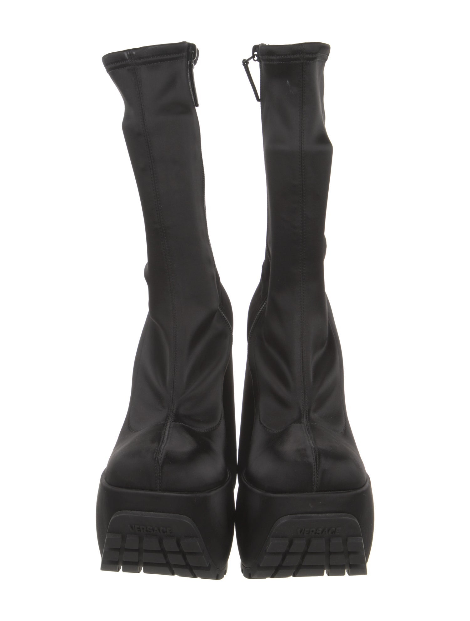 Versace Satin Rain Boots